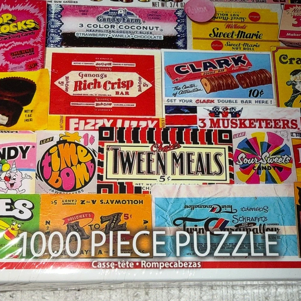 White Mountain Candy Wrappers Puzzle - Colorful Fun